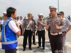 Satlantas Polres Malang Pantau Kesiapan Mudik di Tol Pandaan-Malang
