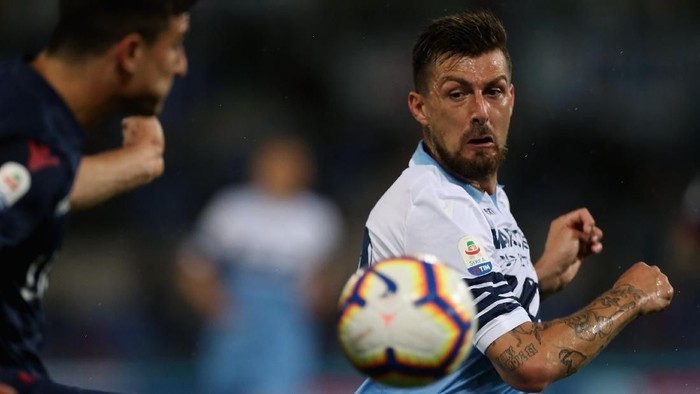 ROME, ITALY - MAY 20:  Francesco Acerbi of SS Lazio in actionduring the Serie A match between SS Lazio and Bologna FC at Stadio Olimpico on May 20, 2019 in Rome, Italy.  (Photo by Paolo Bruno/Getty Images)