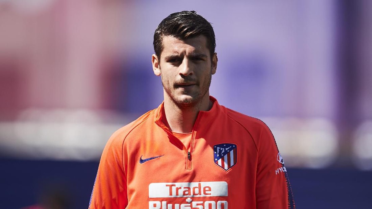 Alvaro Morata ingin selamanya Atletico Madrid. (Foto: Juan Manuel Serrano / Getty Images)