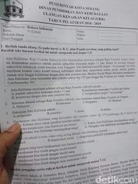 Ashiaaap! Ada Pertanyaan Tentang Atta Halilintar di Ujian Siswa SD di Serang