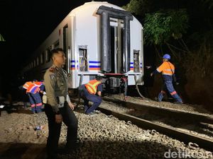Pasca Anjlok, Rel KA Lebak Jero-Nagreg Diperbaiki