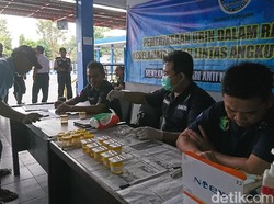 Jelang Mudik, BNNK Tulungagung Tes Urine Puluhan Sopir Bus