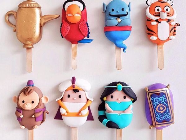 Lampu Ajaib dan Princess Jasmine Jadi Hiasan Cake Bertema Aladdin