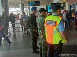 Mudik Lebaran, 3 Peleton TNI AU Jaga Ketat Bandara Palembang