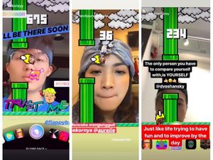 Para Artis Ikut Kecanduan Main Flying Face di Instagram Para Artis Ikut Kecanduan Main Flying Face di Instagram