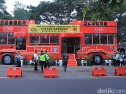 Unik, Posko Mudik di Nagreg Mirip Bus Wisata Kota Bandung