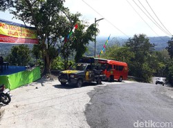 Bus Besar dan Truk Terbuka Dilarang Lewat Cino Mati di Bantul