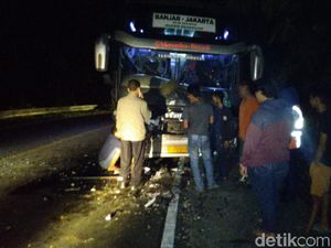 4 Kendaraan Tabrakan Beruntun di Tanjakan Cibeka Ciamis, Tasik-Banjar Macet