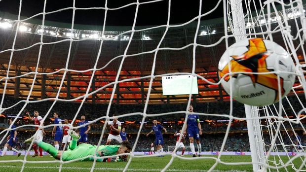 Hazard Dua Gol, Chelsea Gilas Arsenal 4-1 di Final Liga Europa