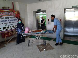 Balita di Ponorogo Tercemplung Panci Isi Air Mendidih