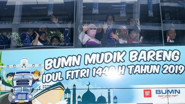 Ribuan Orang Ikuti Mudik Bareng BUMN