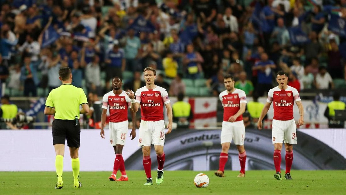 Arsenal kalah dari Chelsea di final Liga Europa musim lalu. (Foto: Lee Smith/Action Images via Reuters)
