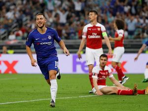 Hazard Dua Gol, Chelsea Gilas Arsenal 4-1 di Final Liga Europa
