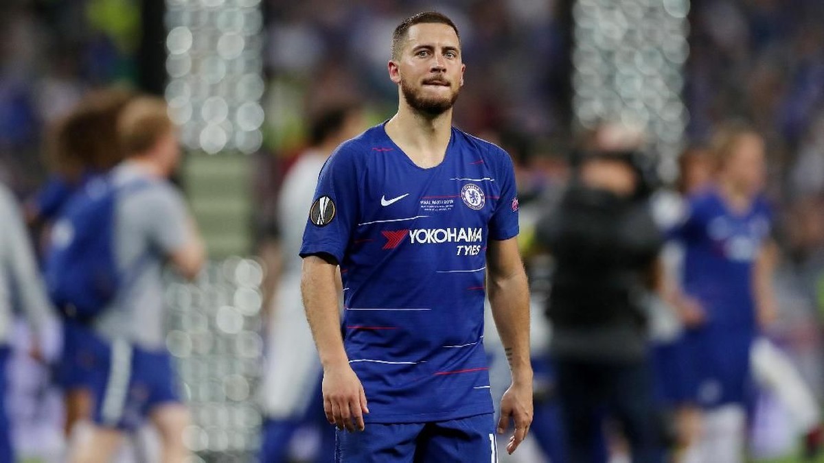 Eden Hazard mengindikasikan perpisahan dengan Chelsea. (Foto: Lee Smith/Reuters)