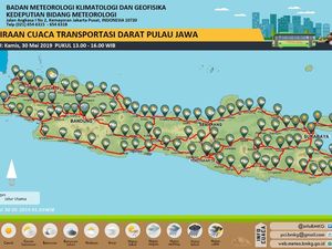 Prediksi BMKG: Cuaca Jalur Mudik di Jawa Mayoritas Cerah Berawan