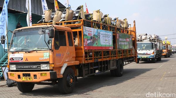 1.120 Motor Pemudik Diangkut Truk