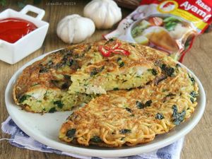 Sahur Praktis dan Nikmat dengan Omelet Mie yang Gurih Mantap