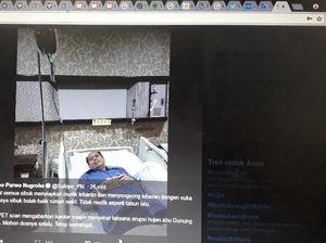 Kanker Parunya Menyebar, Sutopo BNPB Ibaratkan Seperti Erupsi Gunung Agung Kanker Parunya Menyebar, Sutopo BNPB Ibaratkan Seperti Erupsi Gunung Agung