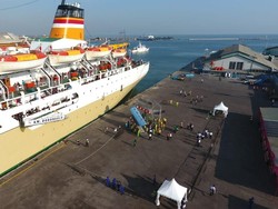 1.982 Pemudik Motor dengan Kapal Laut Tiba di Pelabuhan Tanjung Emas