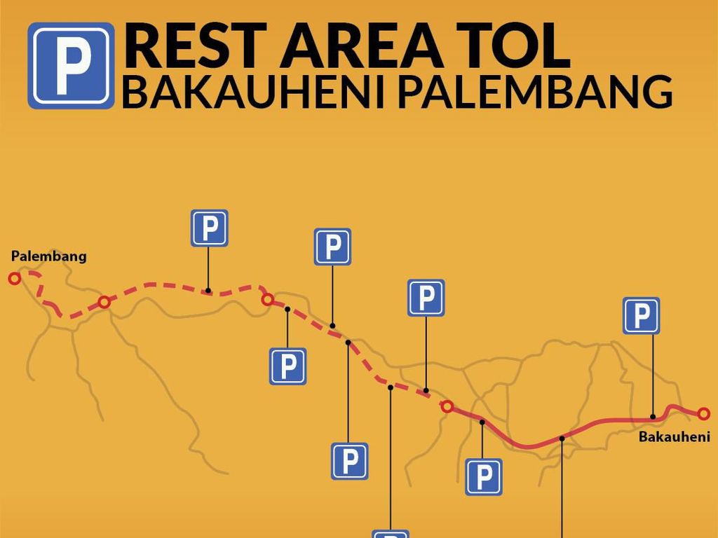 Ini Lokasi Rest Area di Tol Bakauheni-Palembang, Tol Terpanjang RI Ini Lokasi Rest Area di Tol Bakauheni-Palembang, Tol Terpanjang RI