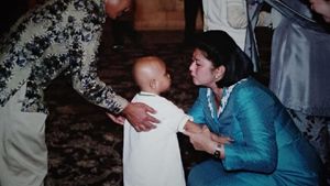 Momen Indah Kedekatan Ani Yudhoyono dengan Para Pengidap Kanker Anak