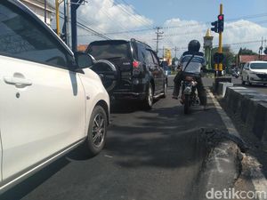 Ada gundukan Aspal di Jalur Pantura Situbondo, Pemudik Diimbau Waspada