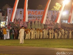 Pemkot Blitar Upacara Peringati Hari Lahir Pancasila Malam Hari