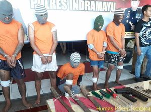 Polres Indramayu Tembak Empat Begal Bersenpi