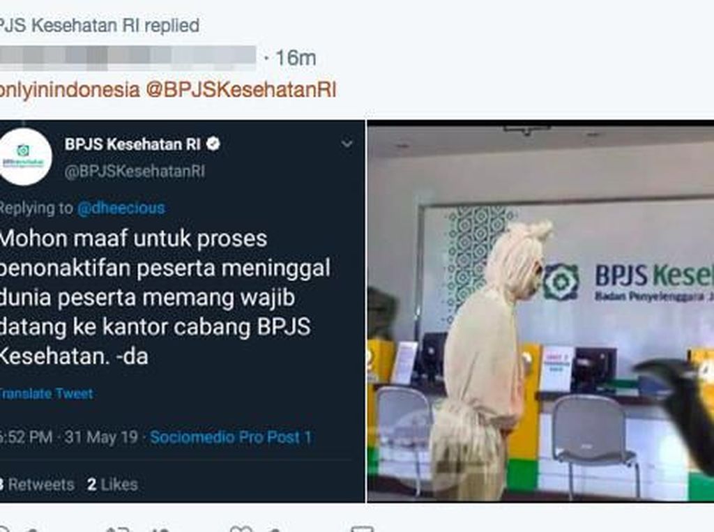 Meme Pocong Viral, BPJS Jelaskan Penonaktifan Peserta yang Meninggal Meme Pocong Viral, BPJS Jelaskan Penonaktifan Peserta yang Meninggal