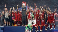 Kini Liverpool menjadi tim yang sudah mengoleksi enam gelar Liga Champions. Empat gelar sebelumnya diraih di era Piala Eropa, format lama Liga Champions, pada musim 1976/1977, 1977/1978, 1980/1981, dan 1983/1984. Carl Recine/Reuters.