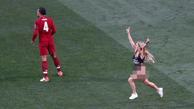 Kinsey Wolanski jadi penyusup di final Liga Champions 2019.