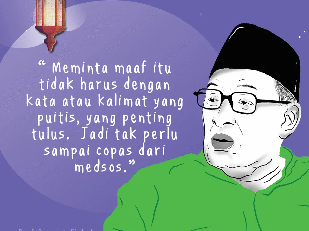 Mutiara Ramadhan Quraish Shihab: Minta Maaf Tak Perlu Puitis Mutiara Ramadhan Quraish Shihab: Minta Maaf Tak Perlu Puitis