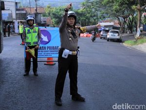 Limbangan Macet, Lalu Lintas Menuju Tasikmalaya Dialihkan