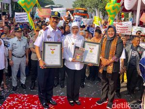 Program Mudik Gratis Pemprov Jatim Pecahkan Rekor MURI
