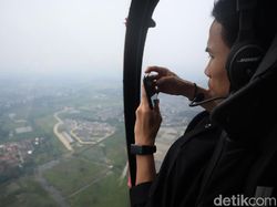 Foto: Wisata Naik Helikopter Keliling Jakarta