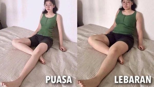 Perasaan Miris Netizen yang Saat Lebaran Justru Badannya Makin Lebar-an