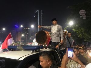 Takbir Keliling di Tanah Abang, Anies Salam The Jak Takbir Keliling di Tanah Abang, Anies Salam The Jak