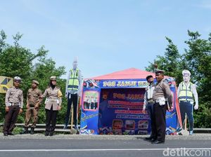 Polantas Aceh Besar Bikin Pos Janji Suci di Lokasi Rawan Kecelakaan