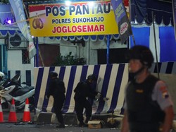 Polisi Lakukan Penyisiran di Lokasi Ledakan Pospol Kartasura