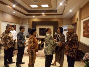 Gelar Open House, Sri Mulyani Sekaligus Rayakan Ultah Suami