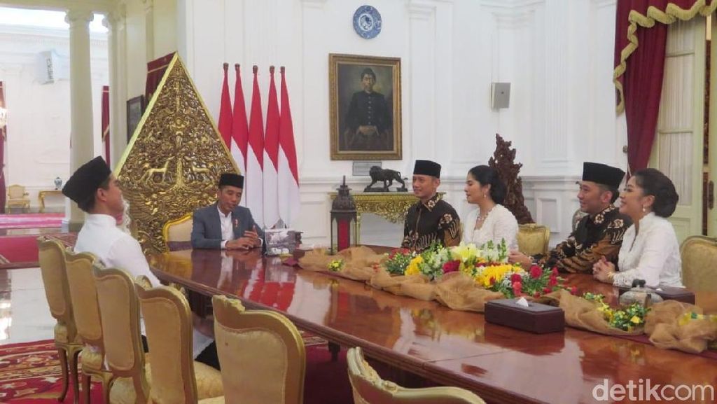 Potret Silaturahmi Jokowi, AHY-Ibas, Megawati