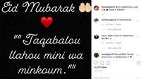Franck Ribery juga turut memeriahkan hari raya di media sosial. (Foto: Instagram)