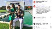 Shkodran Mustafi merayakan hari raya bersama keluarga. Hal itu terlihat dari unggahan akun media sosialnya. (Foto: Instagram)
