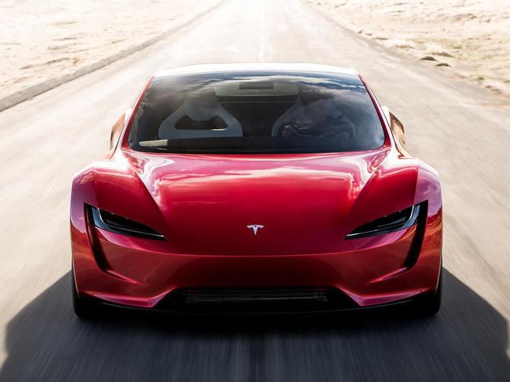 Tesla Roadster Dijual dengan Pendorong Roket SpaceX: 0-96 Km/Jam Cuma 1,1 Detik!