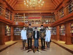 AHY dan Ibas juga Halalbihalal ke Rumah BJ Habibie