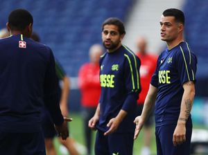 Gagal Redam Hazard, Xhaka Ingin Atasi Ronaldo di UEFA Nations League