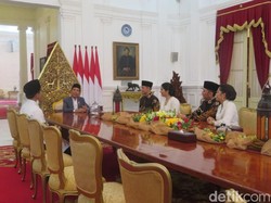 Halalbihalal AHY Sambangi Mega-Jokowi Jaga Silaturahmi