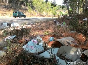 Keterlaluan! Lebaran Usai JLS Wonogiri Jadi Tempat Sampah
