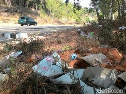 Keterlaluan! Lebaran Usai JLS Wonogiri Jadi Tempat Sampah