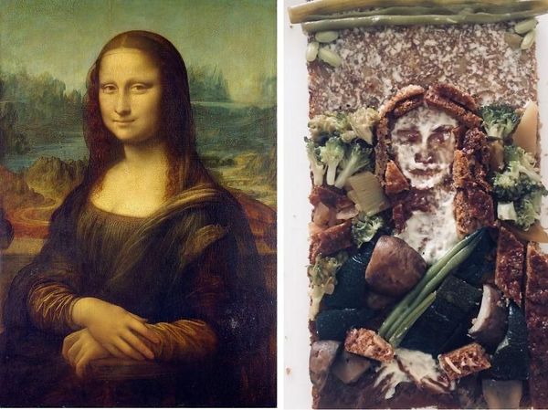 Pakai Roti dan Makanan, Karya Seni Lukisan Terkenal Ini Jadi Keren